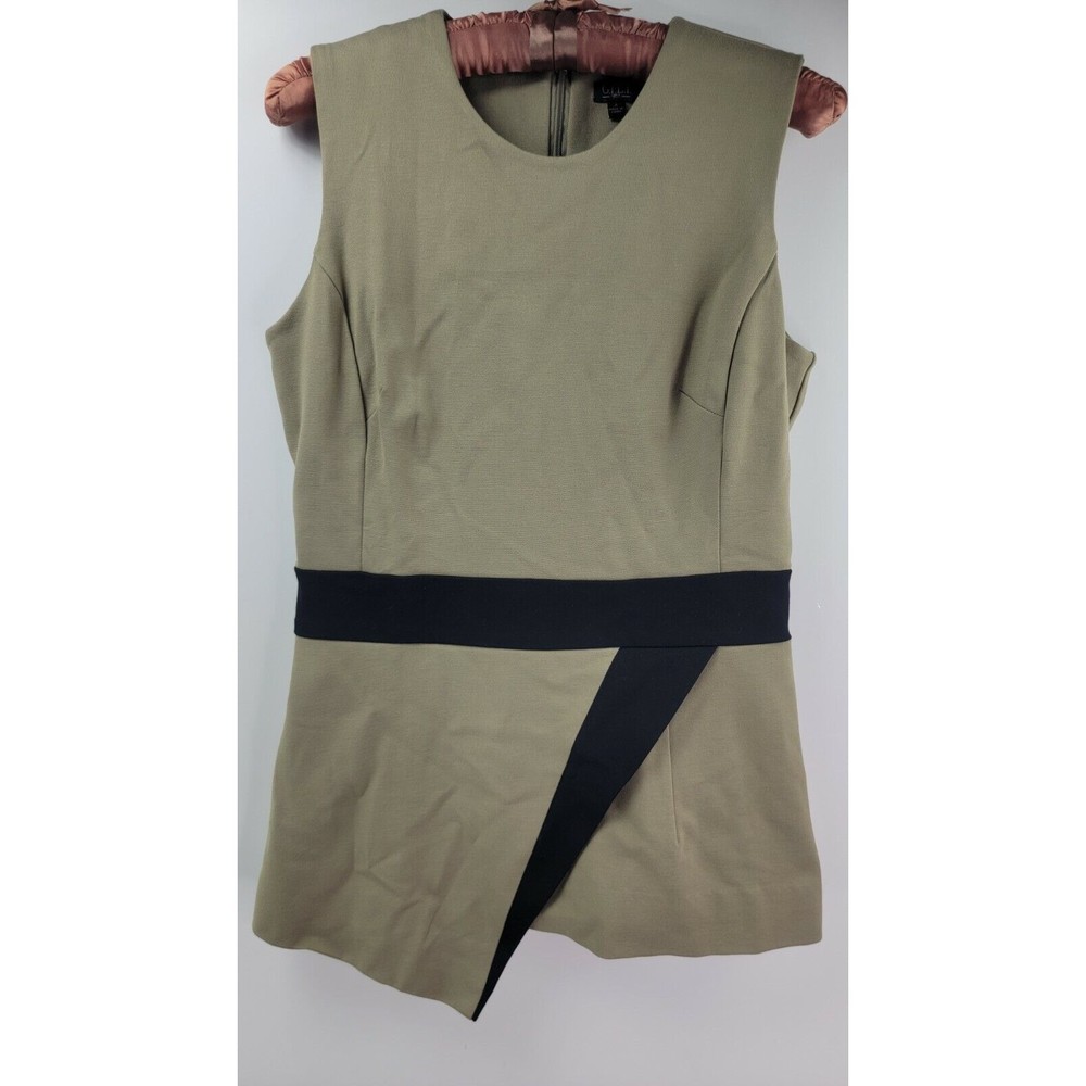 G.I.L.I. Milano Ponte Asymmetrical Pieced Top-Soft Olive Reg size 4 sleeveless